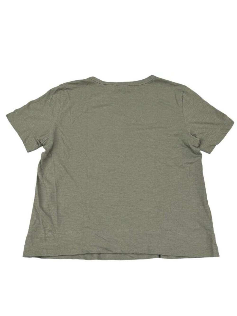 THEORY Cotton Tilma Sea Slub Tee Size Small Olive Green - Picture 5 of 5